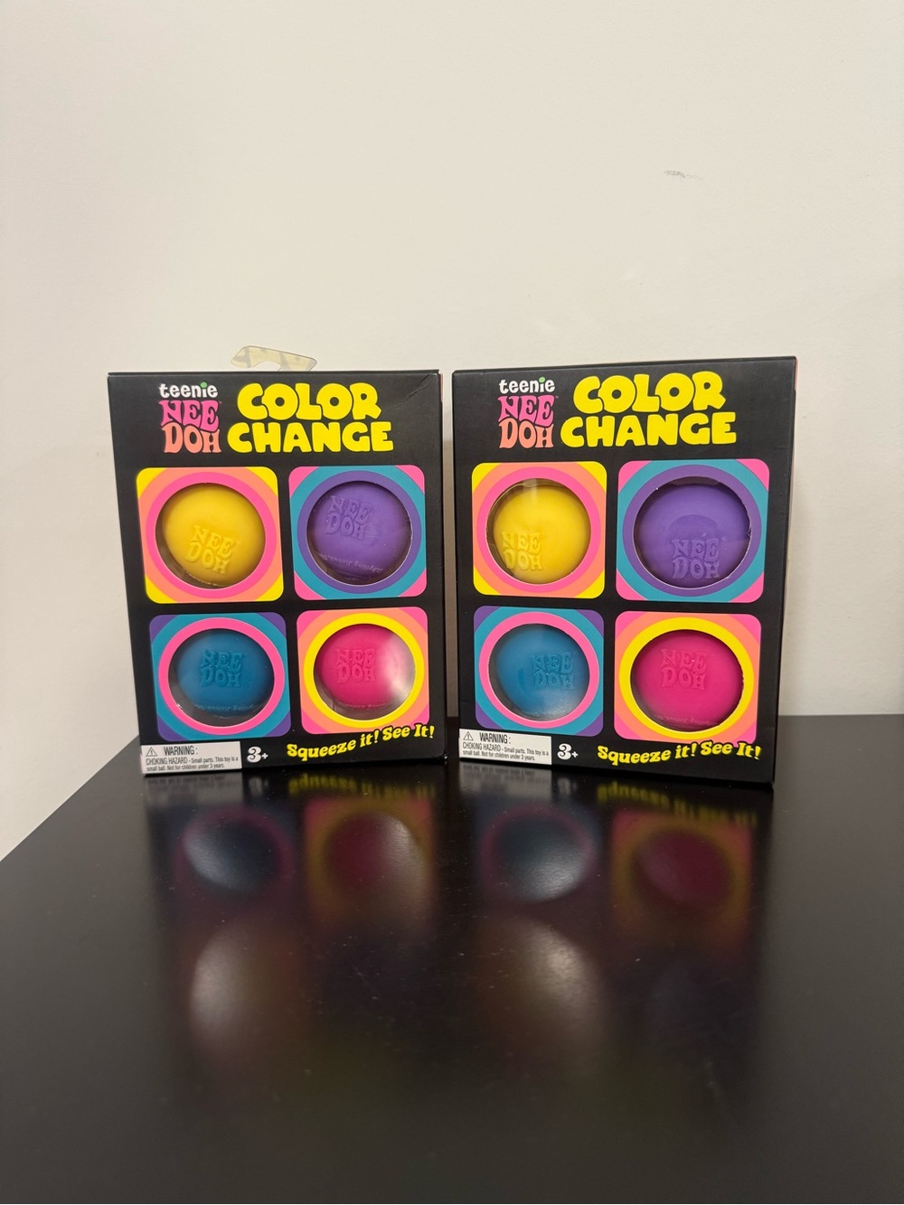 PRICE FIRM Brand new Schylling NeeDoh Teenie Color Change 4 Pack. Set of 2 boxes